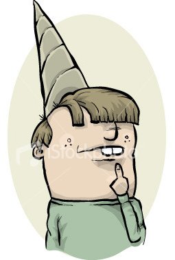 a dunce