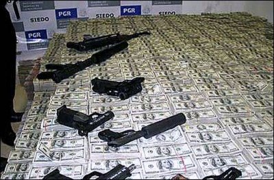 Drug Cartel Money and Weapons