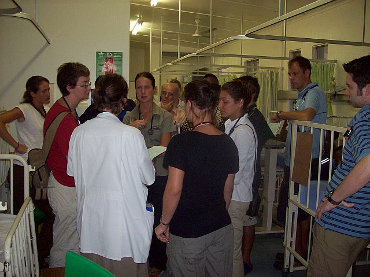 doctor making her rounds