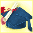 grad cap and diploma
